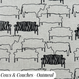 Cows & Couches by Hemptech curtain and upholstery