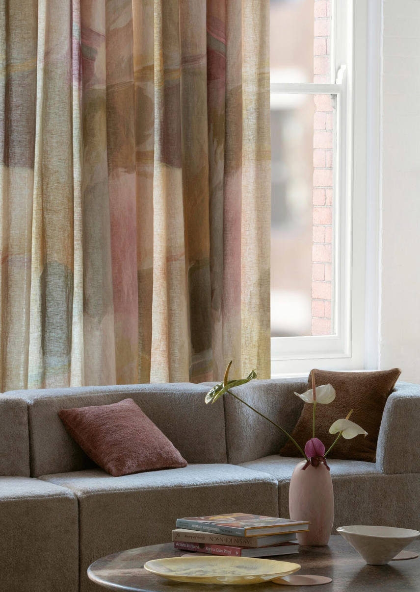 Colour Field By Mokum Linen Curtain Fabric