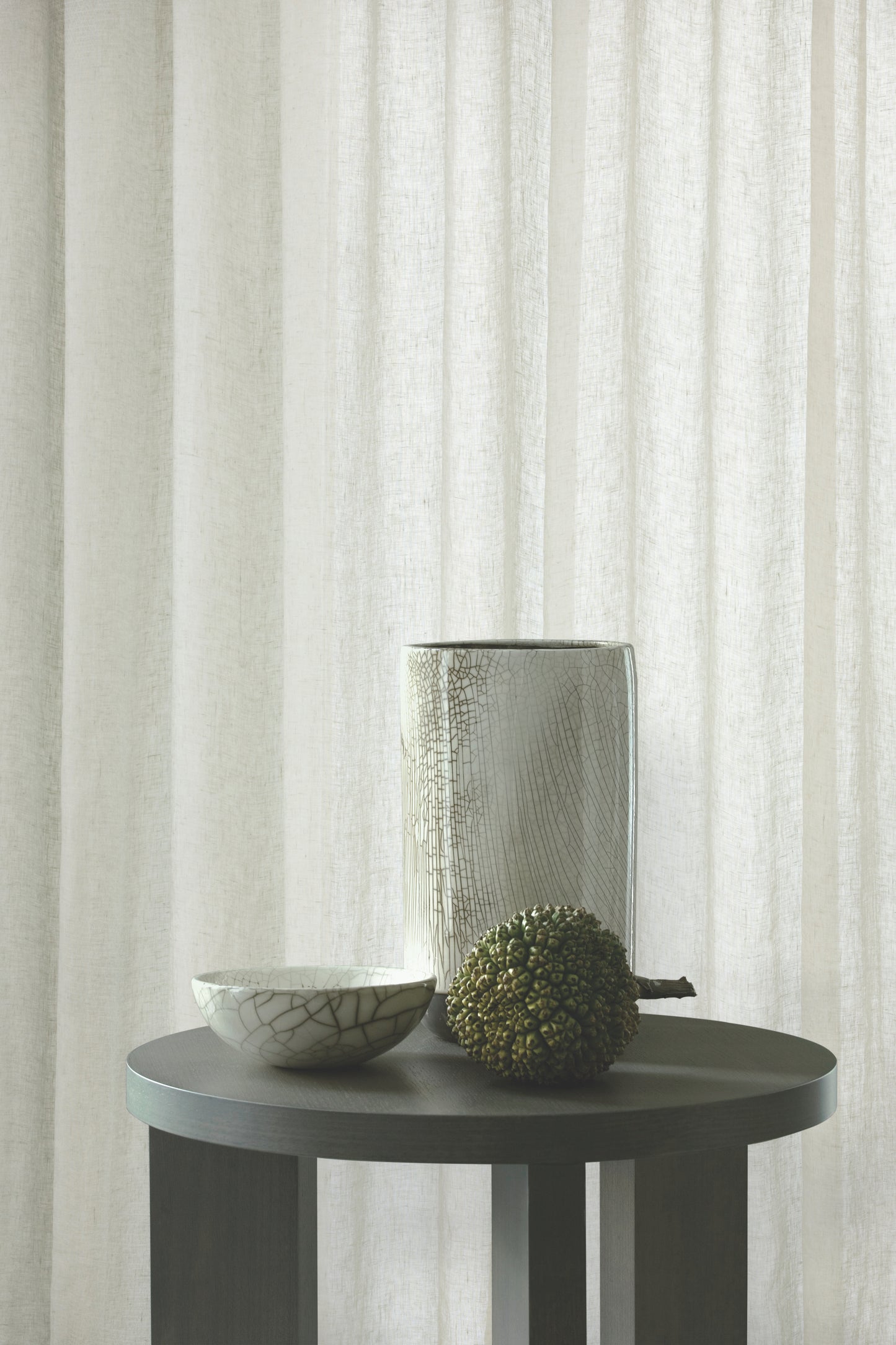 Kanso Stonewash - Curtain Fabric Sheer Voile Linen