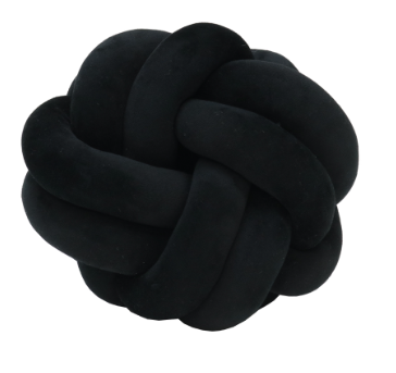 Velvet knot cushion - 2 colours